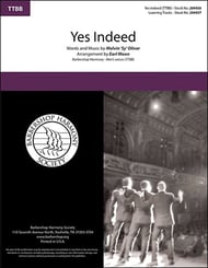 Yes Indeed TTBB choral sheet music cover